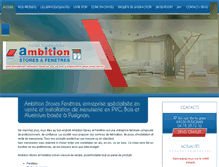 Tablet Screenshot of ambition-stores-fenetres.com